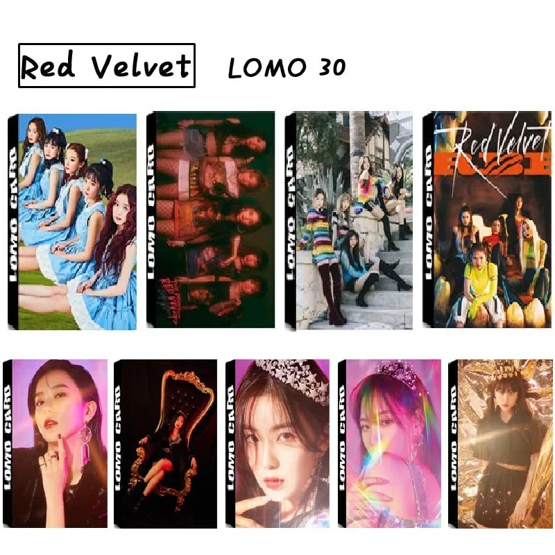 30 шт./компл. KPOP Red Velvet Girls RBB RV альбом HD фотооткрытка ПВХ открытки самодельные LOMO