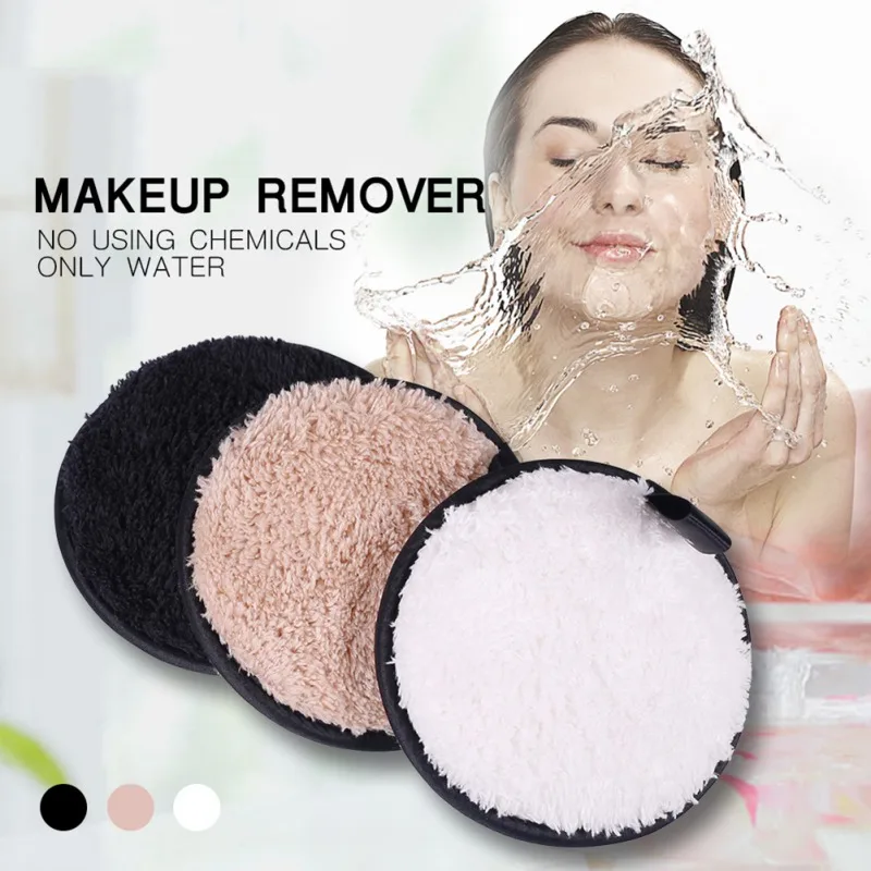 

1pc Makeup Remover Puff Water Remove Easy to Use maquiagem 3 Colors