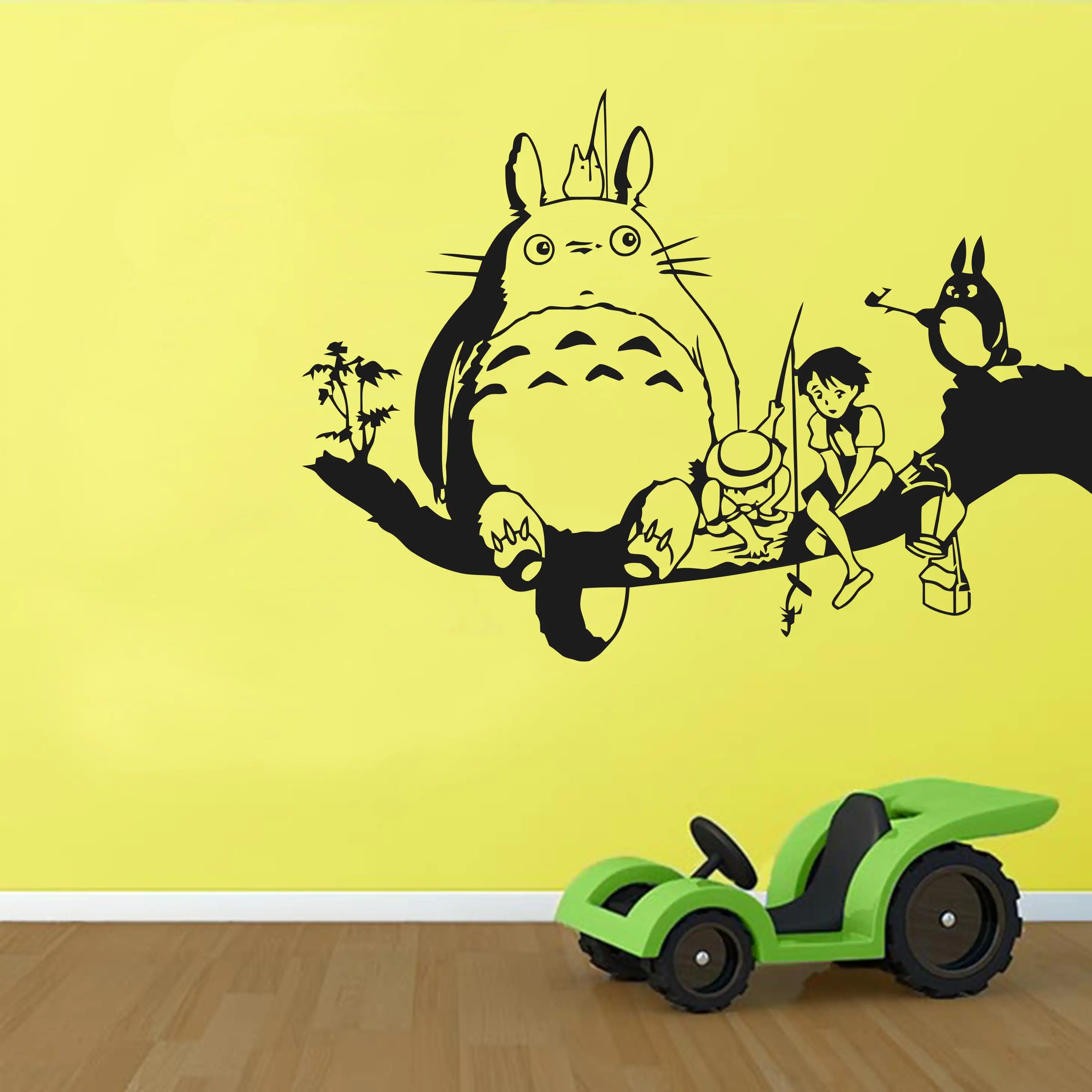 Totoro Kids Wall Decal Cartoon Girls Boys Bedroom Home Decor Nursery Classroom Lovely Mural Vinyl Sticker Removable S324 | Дом и сад