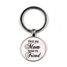 Цепочка для ключей с надписью Forever first mom my кулон друг модный