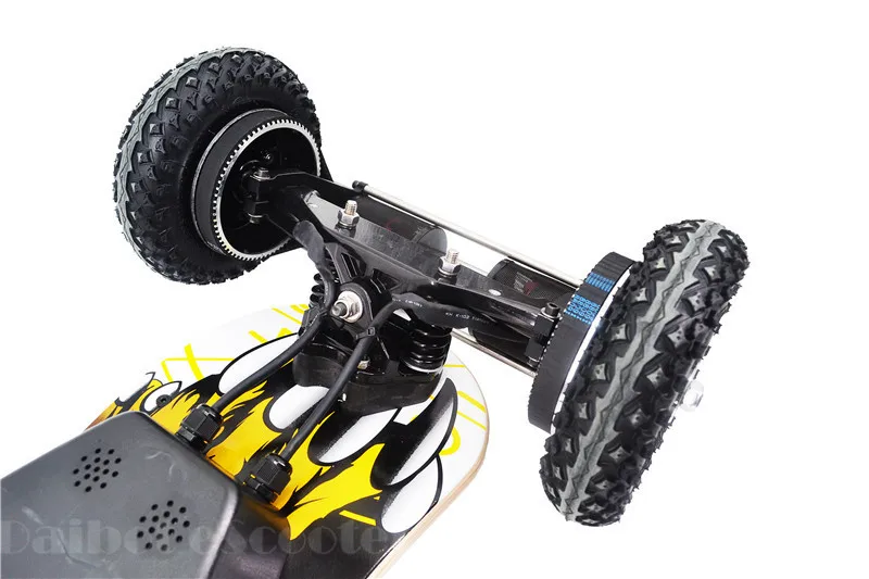 Top Daibot Off Road Electric Skateboard 4 Wheel Electric Scooter Powerful 1650W*2 36V Hub Motor Adult Longboard Electric Skateboard 25