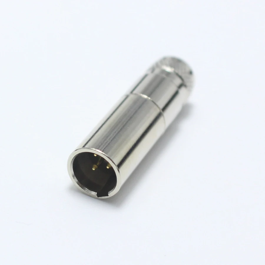 1pcs Mini XLR Male Plug with 3 Pin Small XLR 3P Audio Metal Microphone Connector MIC Adapter for OD5mm Cable