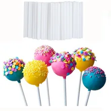 100 шт. 13.5 см леденец палку Еда-Класс Пластик поп Sucker палочки торт Поп палочки для "Леденец" конфеты шоколадные сахар полюс B107
