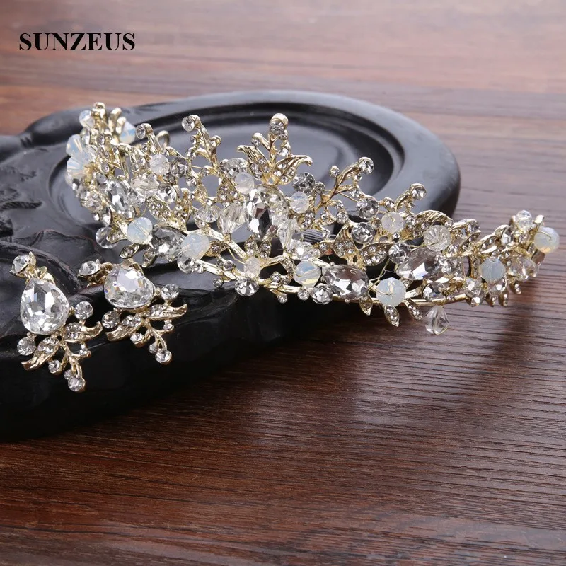 Headband Pink Jewelry Tiara Hair Accessories Wedding Adorno Pelo Novia SQ0257