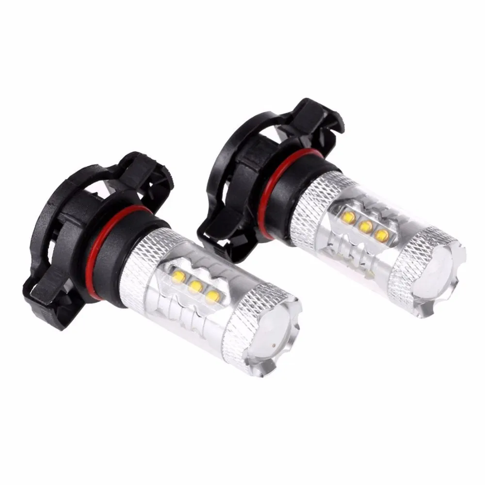 2 шт 12 V-24 V 80 W PSY24W высокой мощности XBD CREE чипы светодиодный желтый или белый индикаторные лампы для BMW и других автомобилей CANBUS без ошибок