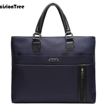 Новые дизайнерские портфели для мужчин бизнес мода Оксфорд сумки мессенджеры мужские простой стиль практичные 14' твердые сумки для ноутбука L411