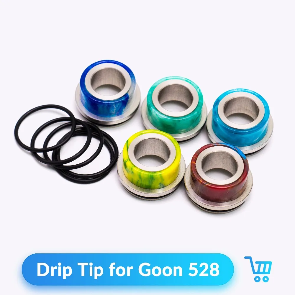 Капельный наконечник для Goon 528 RDA RTA RDTA Tank 24 мм из эпоксидной смолы кварцевый