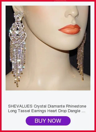 Shevalues AB Rhinestone Серьги для женщин длинные висящие серьги для женщин Элегантные Серьги Pendientes ювелирные изделия для банкета Вечерние