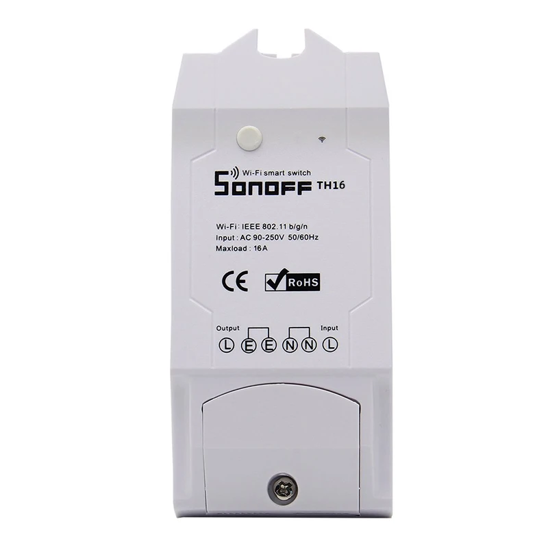 SONOFF TH16 16A/3500W 90-250V умный Wifi переключатель мониторинг температуры и влажности беспроводные модули домашней автоматизации