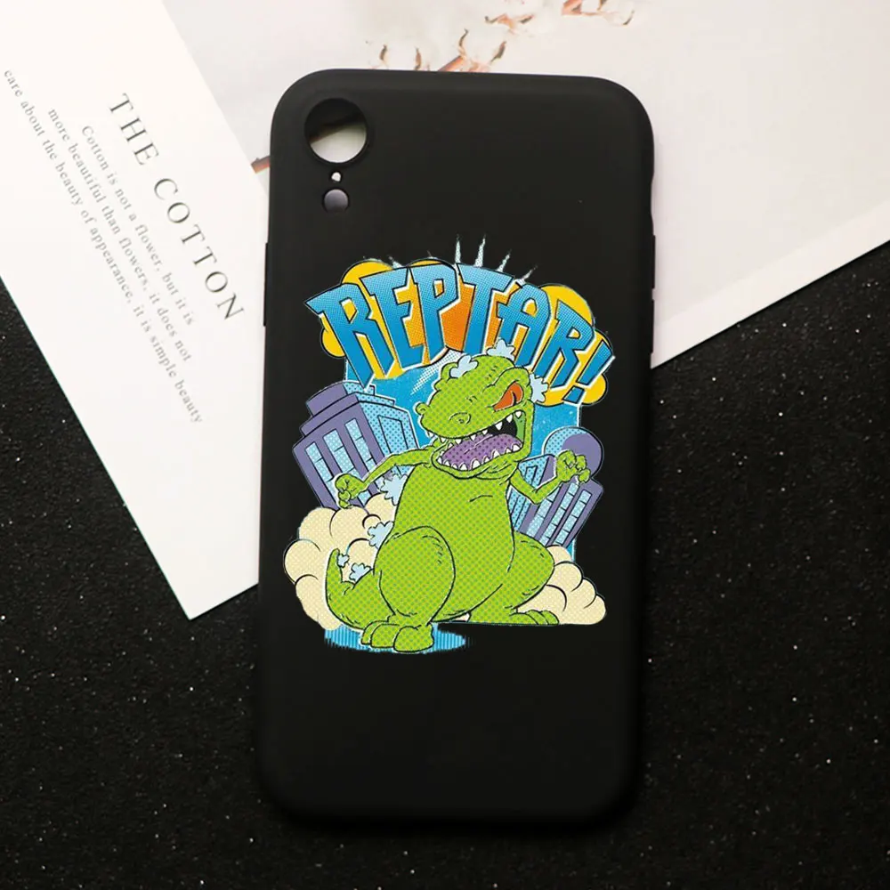 Милый чехол для телефона с героями мультфильмов rugrats reptar для iPhone XR 11 pro MAX чехол XS MAX 5 5S 6 6 S 7 8 Plus Мягкий Силиконовый ТПУ - Цвет: TPU A1641-B