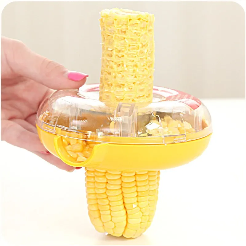 

Convenient Corn Peeler Cob Stripping Device Circular Threshing Creative Hand Safe Corn Pitter Scraper Kitchen Accessories Tool