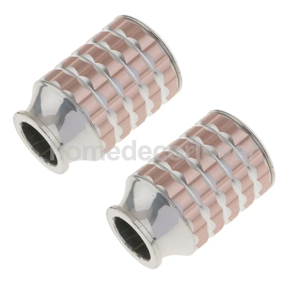 2Pcs Decorative Elegant Design Window Curtain Rod Ends Drapery Rail Pole Heads Caps Fit 25/28mm Inner Diameter Rods 