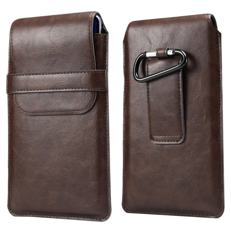 For Huawei Case Universal Waist Bag Business Retro Slim Flip Men Phone Bag Pouch iPhone6 7 8 XS Cover for Samsung Phone Case Bag