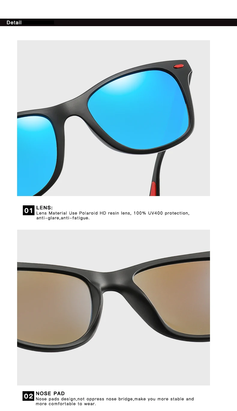 Фирменный дизайн, модные поляризационные солнцезащитные очки для мужчин, Ретро стиль, квадратная оправа, солнцезащитные очки, мужские очки для вождения, Gafas de sol masculino, UV400