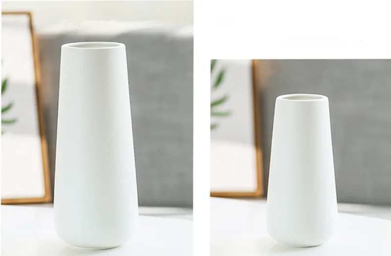 Простая белая керамическая ваза для цветов креативное домашнее настольное украшение Классический офисный Декор поставки свадьба G