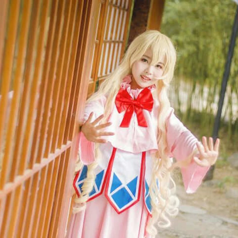 

Customized Anime Fairy Tail First Generation President Mavis Vermilion Cosplay Costume Set