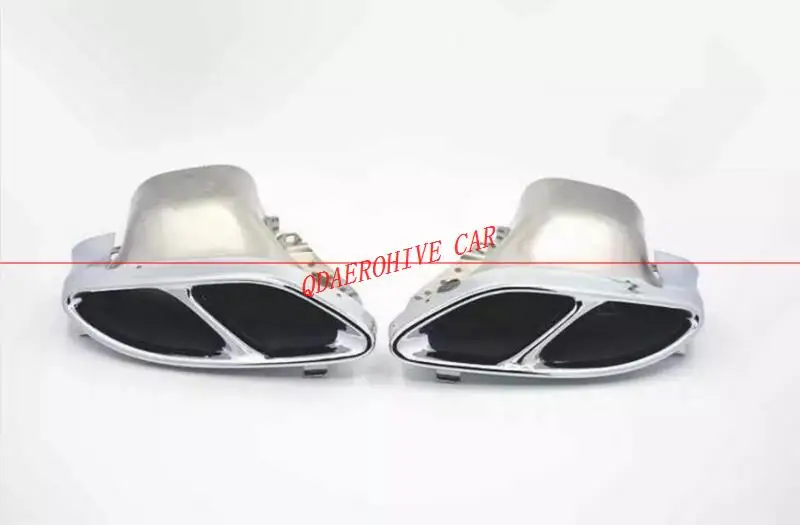 Выхлопные трубы QDAEROHIVE задние наконечники для Mercedes Benz W205 C180/C200/C250/C300/C450 AMG 2015