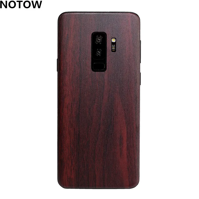 

NOTOW Luxury Wood Skin Phone Sticker protective film Back Body Decal Wrap Protective for Samsung Galaxy S7edge/s8/s8+/s9/s9plus