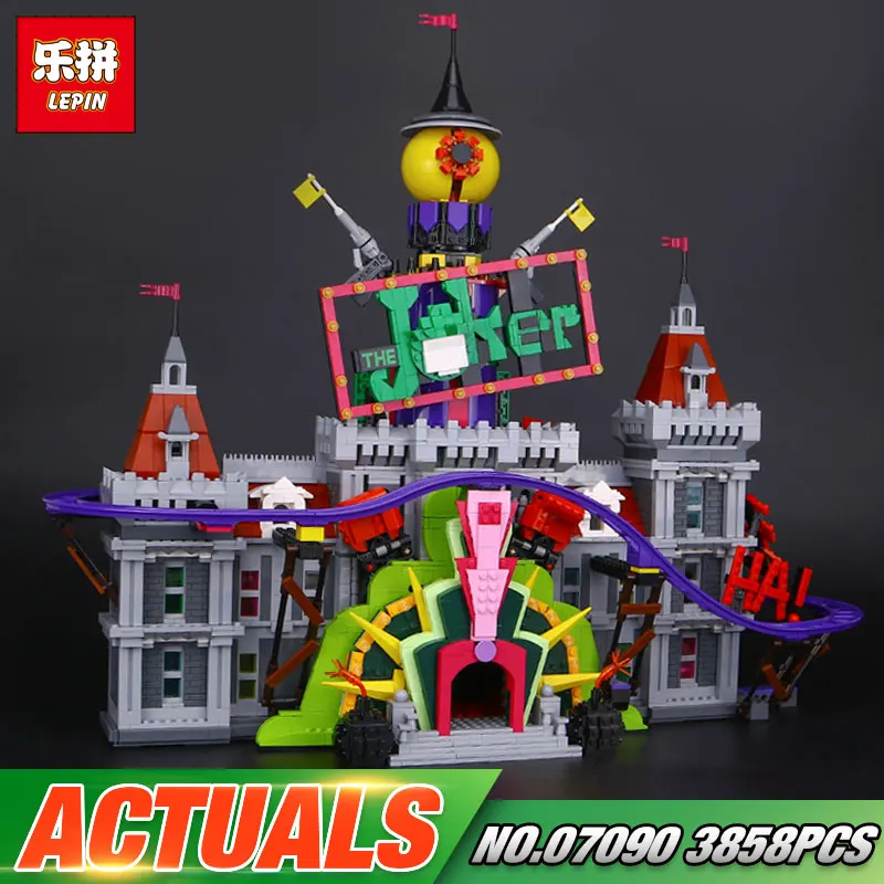 

In Stock Lepin 07090 Hot-sale 3857Pcs Super Hero Series The Joker`s Manor Set 70922 Building Blocks Bricks Christmas Kids Gifts