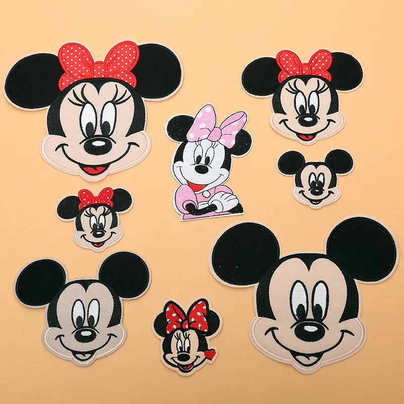 

DIY 1pc Embroidered Cartoon Micky Mouse Iron On Patches For Clothing Backpack Children Tshirt Stickers Accessories High Quality