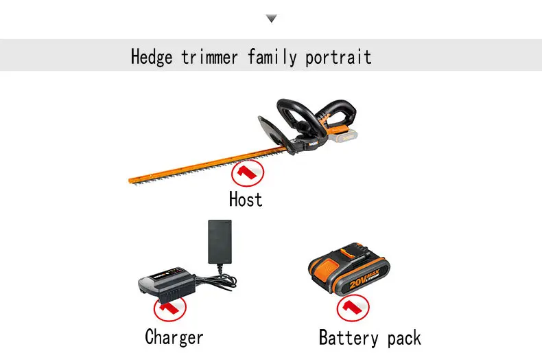 WG259E 20 вольт литиевый триммер Подрезка растений в садоводстве Машина домашний Досуг DIY Садоводство Стайлинг электроинструмент