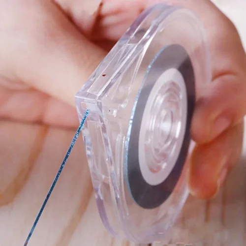 

Clear Nail Art Striping Tape Line Case Sticker Box Holder Easy Use Design DIY Useful Nail Tools JH170