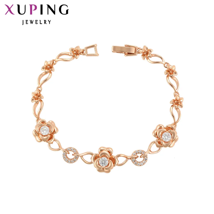Xuping ювелирные изделия Мода темперамент розовое золото цвет покрытием Braclet для