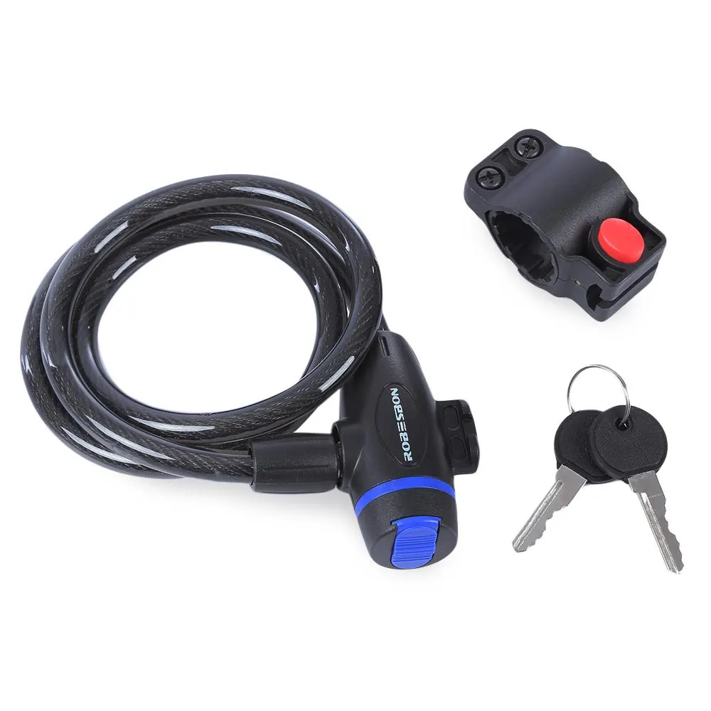 Robesbon PVC Wire Rope Lock Universal Anti theft Ring Wire Rope Lock