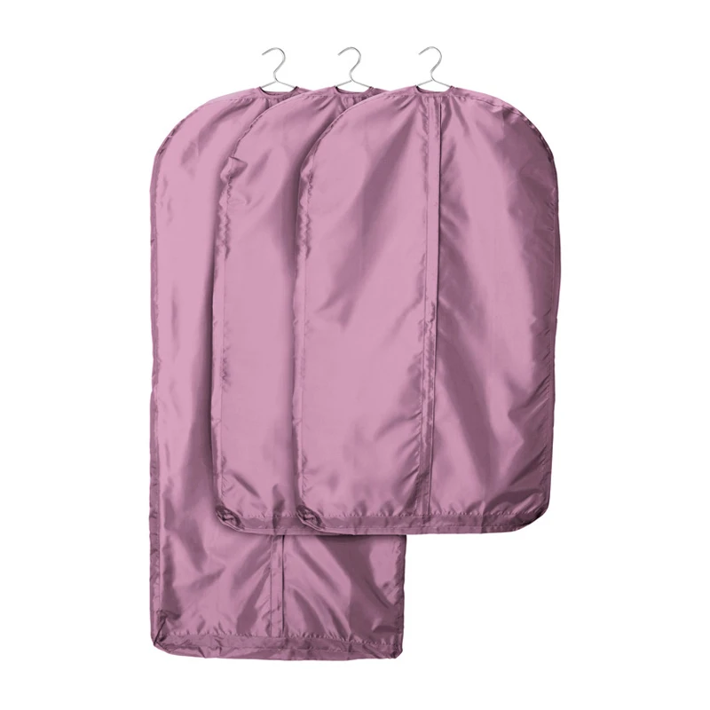 

Purple Oxford Clothes Dust Covers Suit Garment Coat Clothing Hanging Protector Zipper Storage Pouch Bag Organizer Accessories