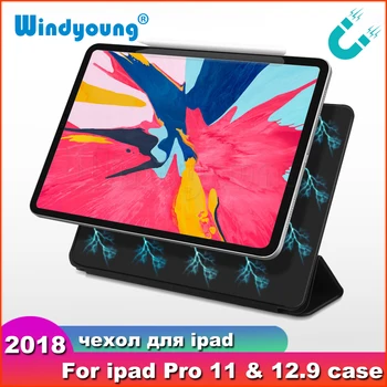 

Case For iPad Pro 11 2018 Smart Cover For iPad Pro 12.9 2018 Case Ultra Slim Support Attach Charge For iPad 11 12.9 inch Case