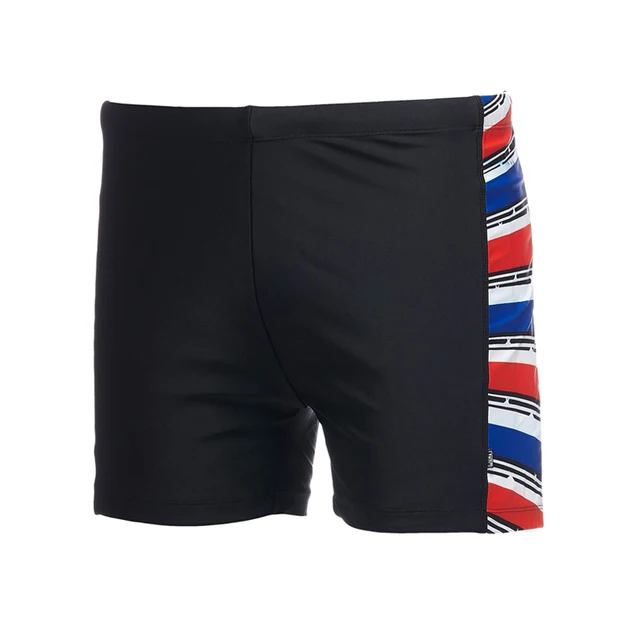 black swimming trunks