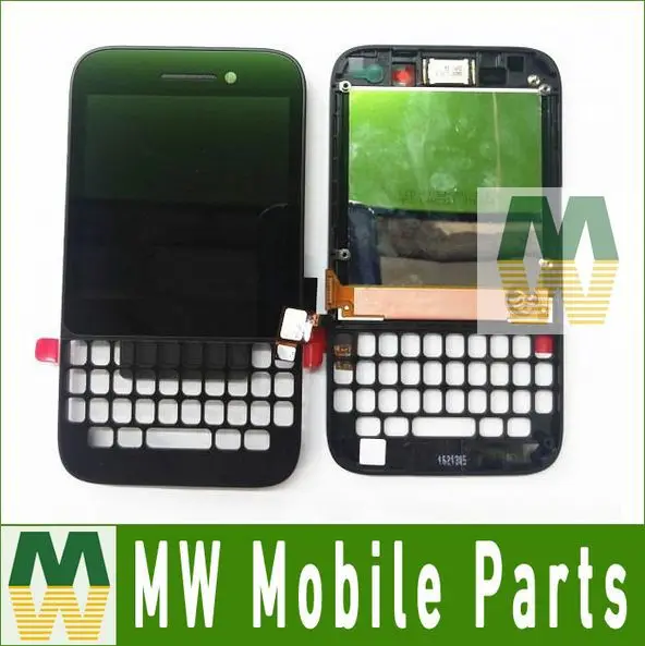 

1PC /Lot For BlackBerry BB Q5 LCD Display + Touch Screen Digitizer +Bezel Frame Assembly Black Color
