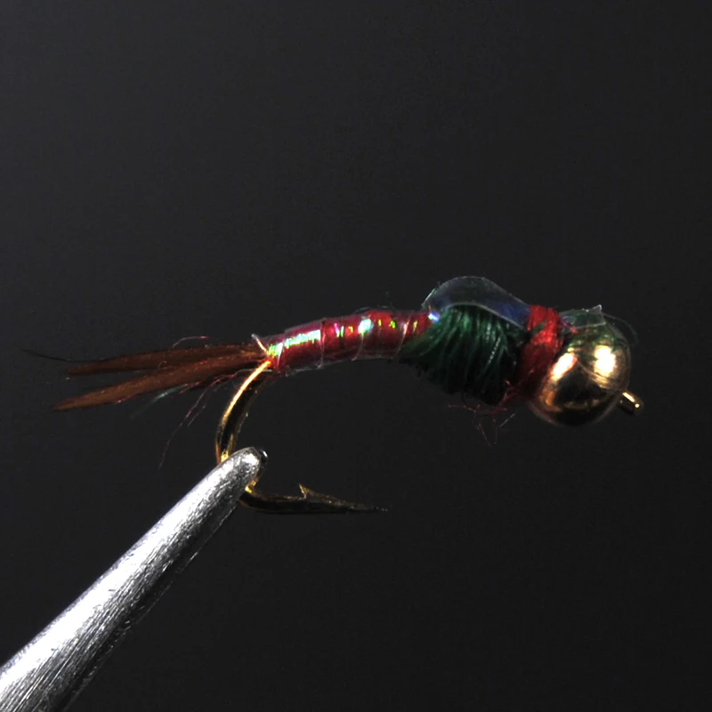 10pcs Beadhead Nymph Fly Trout Fly Fishing Baits Buzzers Trout Lures