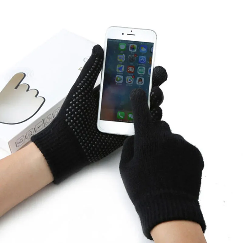 

winter touchscreen Gloves Anti-skid Gloves mobile phone smartphone luva driving screen glove men women warm eldiven guantes