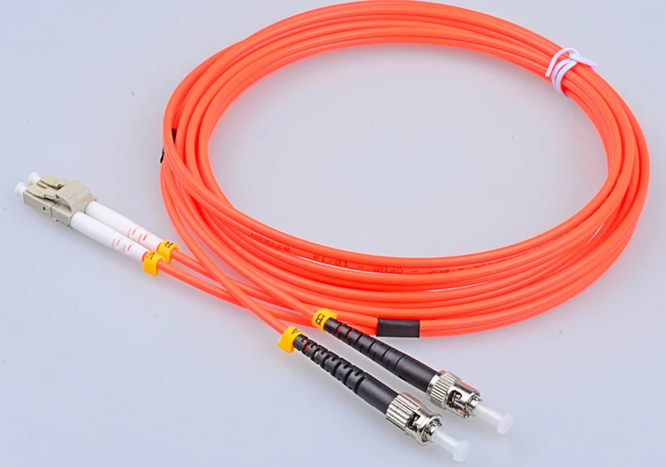 25 Meter LC to ST Fiber Optic Cable MultiMode Duplex Patch Cord OM1 62.