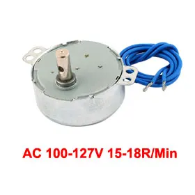 

Uxcell Hot Sale 1Pcs AC 100-127V 15-18R/Min Round Shaft CCW/CW Direction 4W Synchron Synchronous Motor