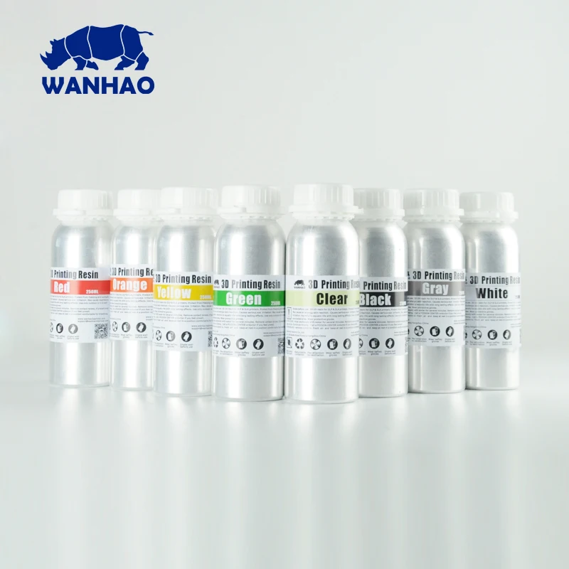 

1000ML cheap and high quality 405NM WANHAO New packaging photosensitive resin with 8 colors