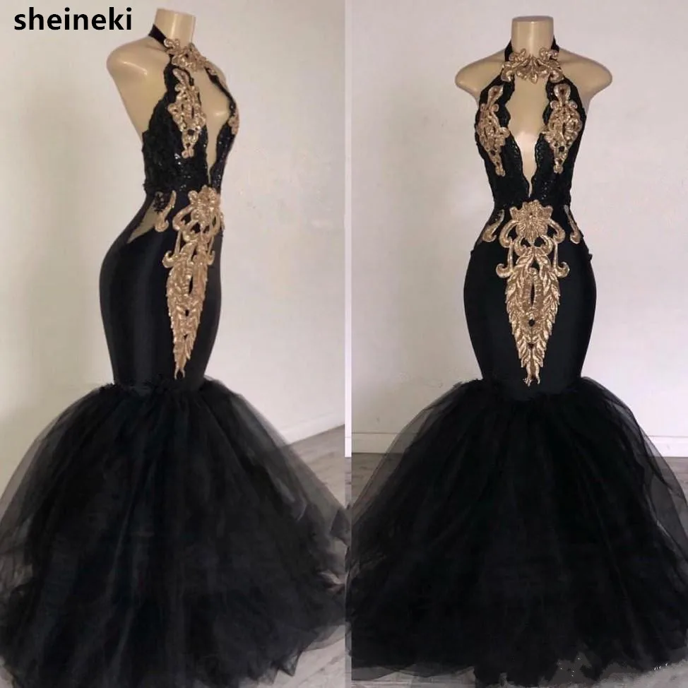 2019-new-black-halter-tulle-mermaid-long