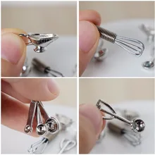 1 шт. мини 1:12 Кукольный домик Миниатюрный яичный венчик соус чашка ролевые игры кухонная утварь Fit re-ment игрушки аксессуары