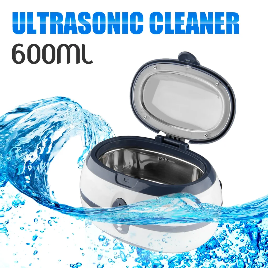 600ml Digital Display Ultrasonic Cleaner Jewellery Household