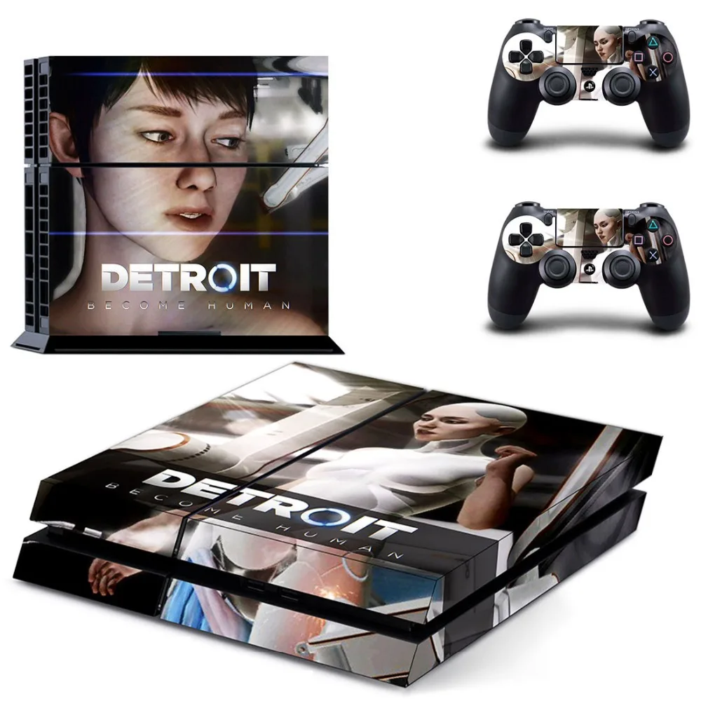 Детройт стать человеком наклейка для PS4 Стикеры для sony PS4 Игровые приставки 4 и 2 контроллера