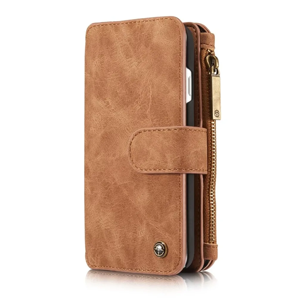 Phone Bag For Apple iPhone 7 Luxury Wallet Style Zipper