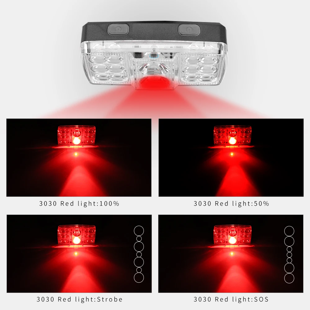BORUiT XPE + 13 * COB светодиодный Мощный налобный фонарь 5000LM 11 режим фар Перезаряжаемые
