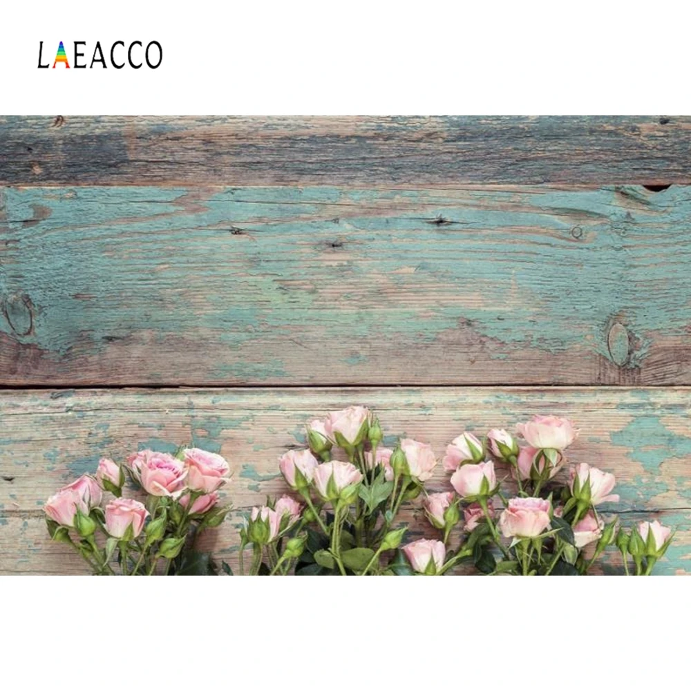 

Laeacco Retro Wooden Board Food Cake Baby Portrait Photography Backgrounds Customized Photographic Backdrops for Photo Studio