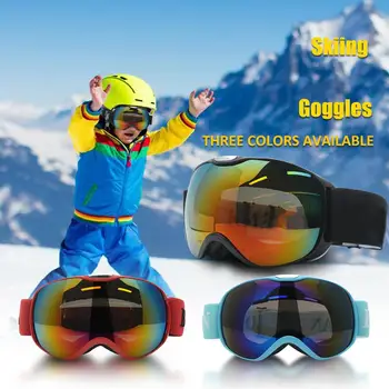 

Professional Children Snowboard Snowmobile Ski Goggles Anti Fog UV Double Lens