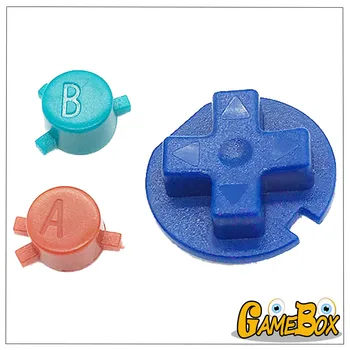 

10sets D Pads A B Buttons Keypads for Nintend GBC Gameboy Color Colorful Buttons D Pads Button for GBC Replacement