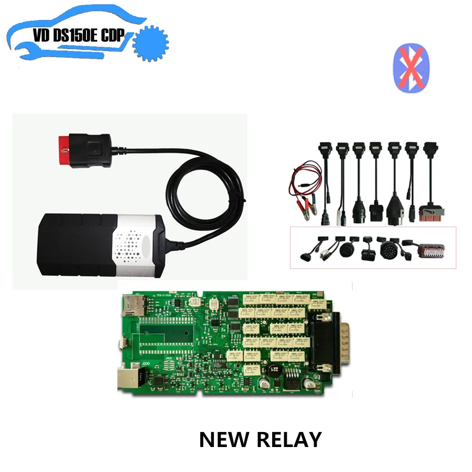 Najtaniej Pojedyncza płyta nowy przekaźnik nec dla delphis vd ds150e cdp pro plus + 8 sztuk pełny zestaw kabel samochodowy dla cdp