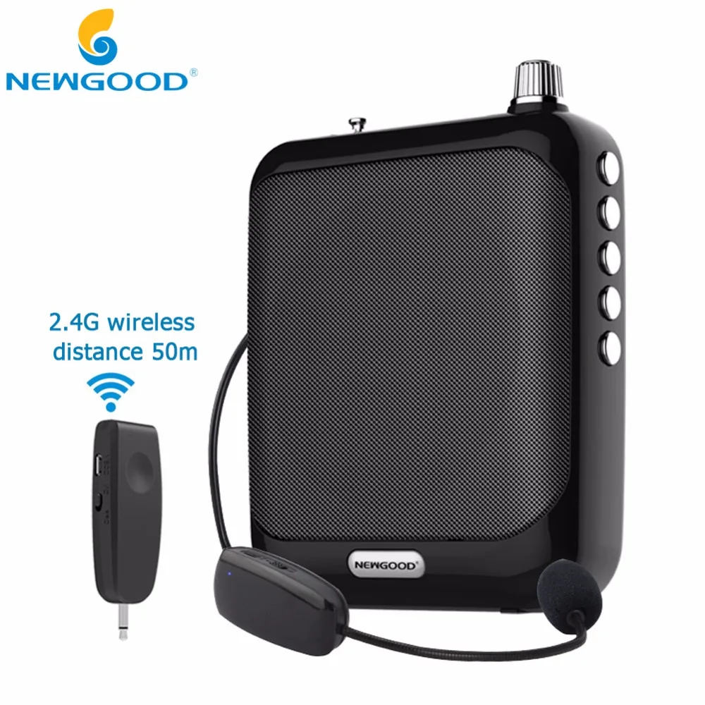 

2.4G Voice Amplifier Megaphone Booster Microphone Mini Portable Speaker USB TF Card FM radio for Teacher Tour Guide Promotion