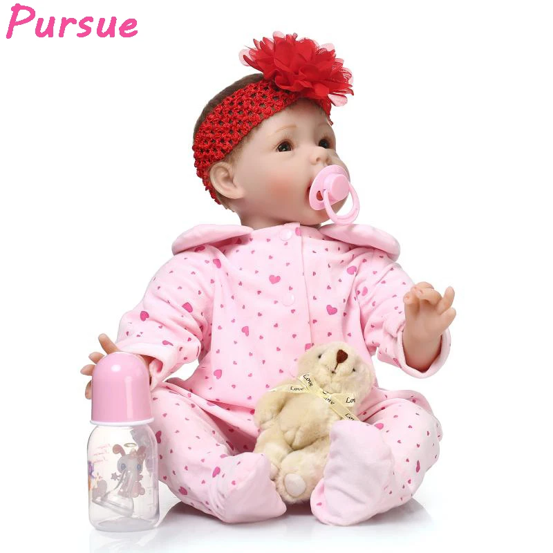 

Pursue 100 reborn babies baby-reborn dolls for girls bebe reborn menina de silicone menina brinquedos bonecas baby alive Doll 22