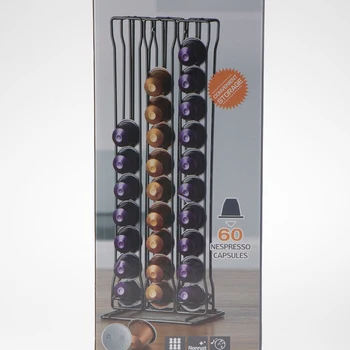 

Nespresso Coffee Capsule Rack Holder 60 Pods Stand Tower Dispenser